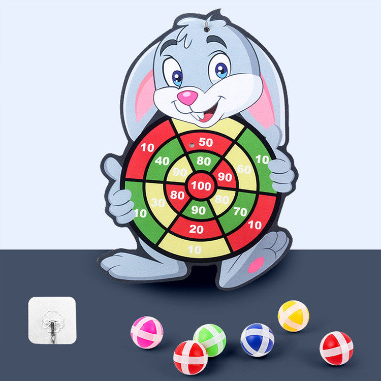 Children's Cartoon Dart Board with Sticky Balls