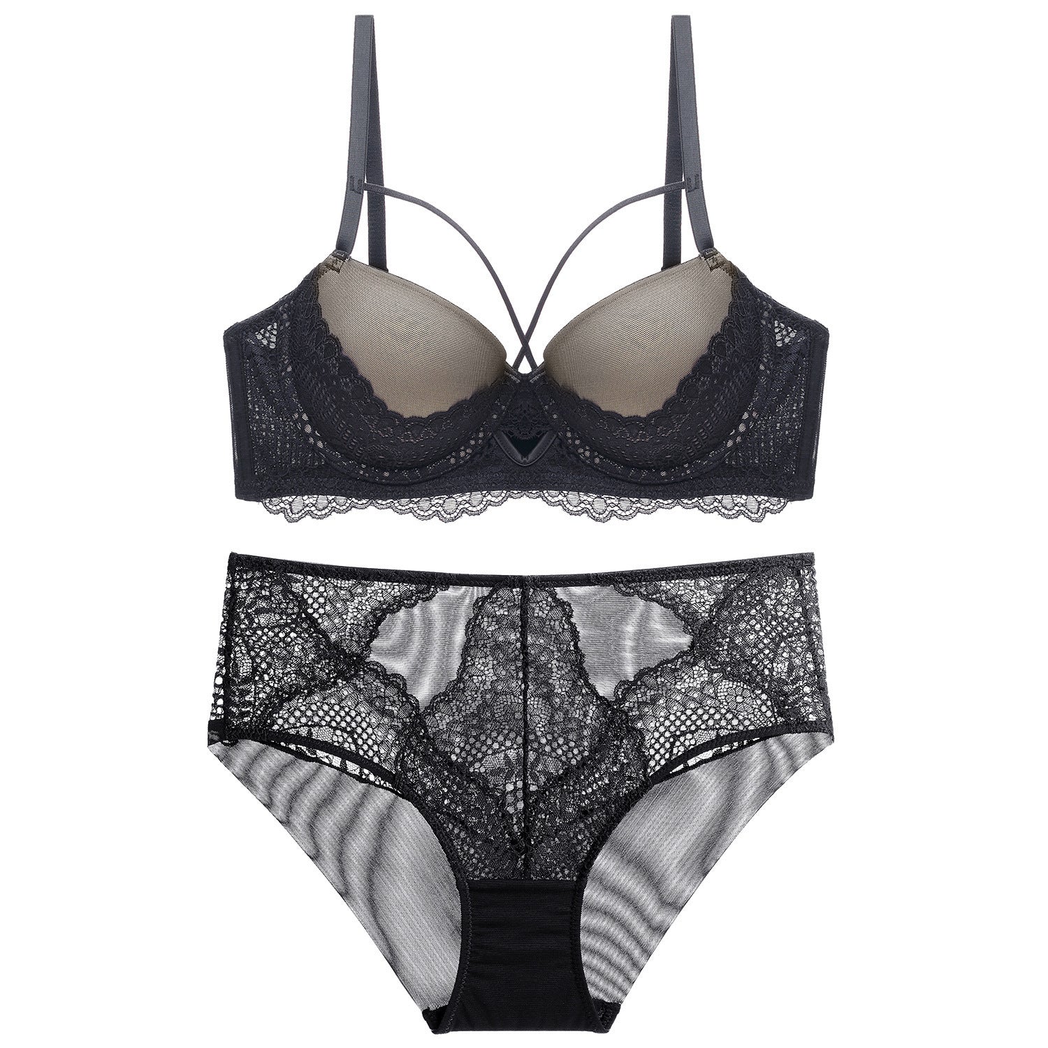 French Lace Sexy Bra Suit